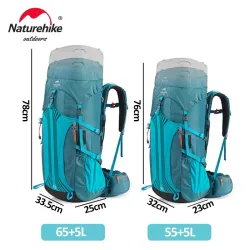 Pokrowiec przeciwdeszczowy do plecaka NATUREHIKE Cloud Path - 55 l - Hiking Comfort